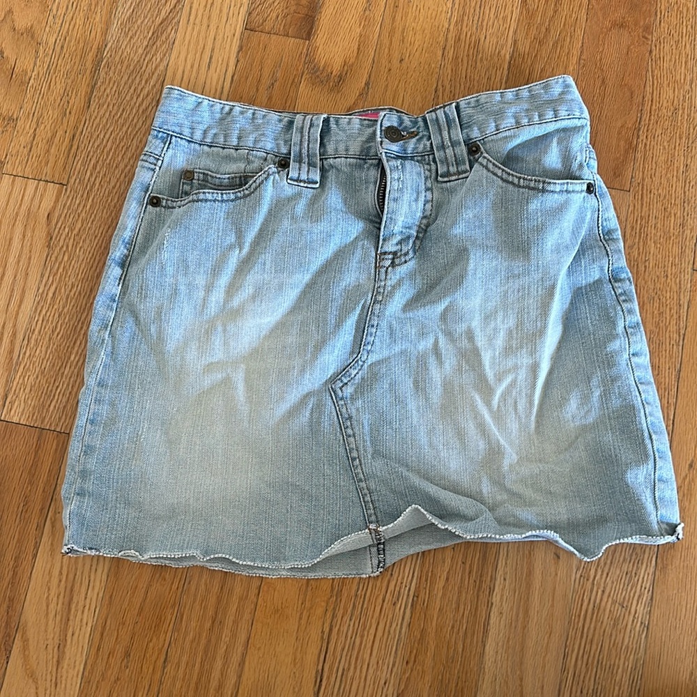 The limited size 0 jean skirt